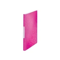 Bild av Leitz WOW Demopärm, A4, 40 fickor, rymmer 80 ark, rosa metallic, 46320023
