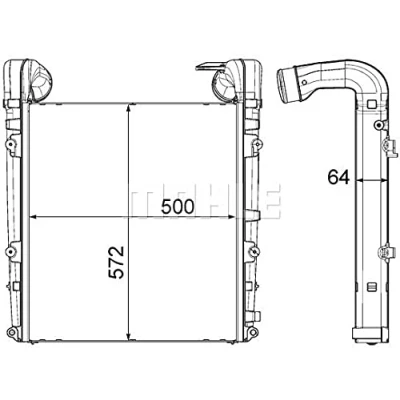 Bild av Laddluftkylare Mahle CI 456 000P