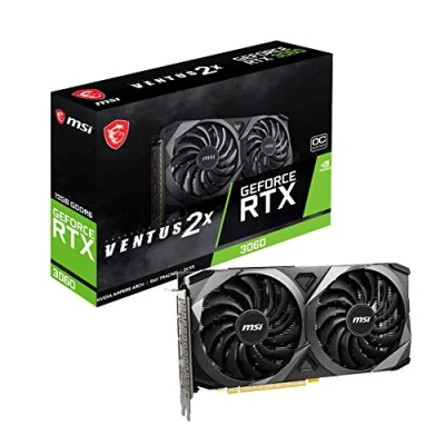Bild av MSI NVIDIA GeForce RTX 3060 VENTUS 2X 12G OC 912 V397 039 Grafikkort, Svart, 12 GB