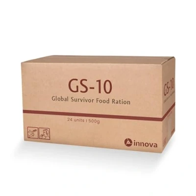 Bild av GS 10 Global Survivor Emergency Food 24 x 500 gram enhet långtidsfoder produkt hermetiskt förseglad