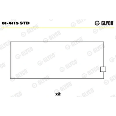 Bild av Vevstakslager GLYCO 01 4115 STD