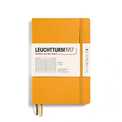 Bild av LEUCHTTURM1917 363404 Anteckningsbok medium (A5), softcover, 123 numrerade sidor, Rising Sun, linjerad