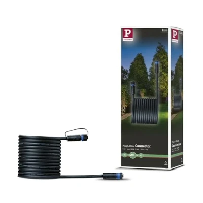 Bild av Paulmann Plug &amp; Shine kabel 94276, 5 m, 1 in/1 ut, svart