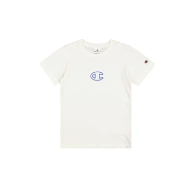 Bild av Champion Graphic Crewneck WITH Large LOGO Tshirt med print för barn, Storlek: 150/155, White