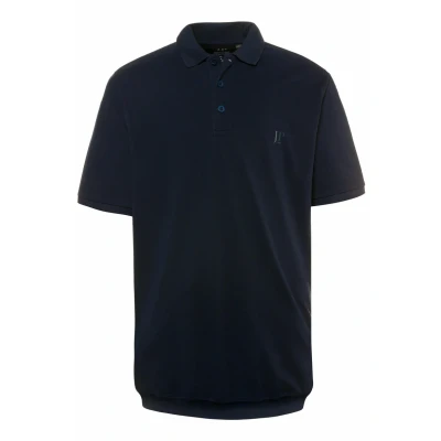 Bild av JP 1880 herrstora storlekar, överdimensionerade herrkläder, L 8XL, pikétröja, basic, magpassform, halvarm, piké, XXL till 10XL 712617, Mörker marin, 3XL