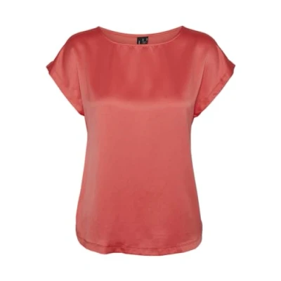 Bild av VERO MODA dam Vmmerle Mix WVN Ga Noos Top, Cayenne, S