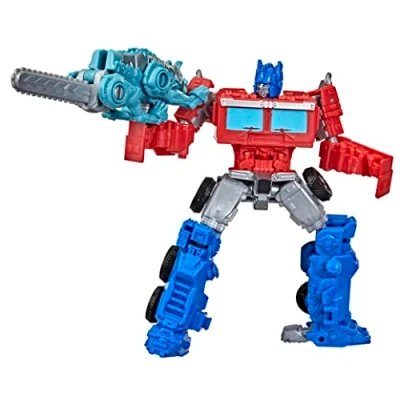 Bild av Transformers: Rise of the Beasts Movie Beast Alliance Weaponizers 2 pack med Optimus Prime leksak, från 6 år, 12,5 cm