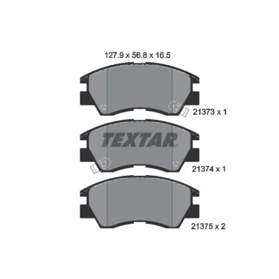 Bild av TEXTAR 2137301 Jeu de plaquettes frein avec indicateur d&#039;usure MITSUBISHI: PAJERO 1, L200 II Pick up, 1 Canvas Top