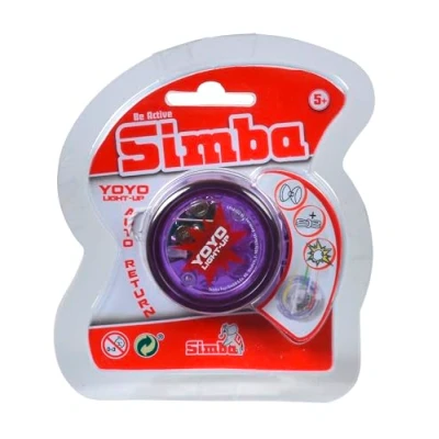 Bild av Simba 107230569 YoYo Light um, 3 faldigt sorterad, det levereras bara en artikel med ljuseffekt, frihjul, reservsnöre, från 5 år, grön