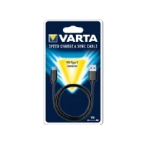 Bild av Varta 57944101401, 1 m, USB A, C, 3.2 Gen (3.1 1), Hane/Hane, Svart