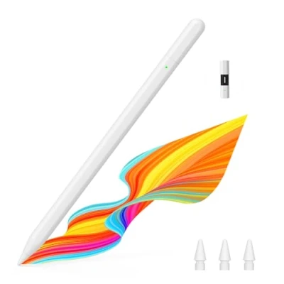 Bild av MoKo Stylus Pen for iPad, Alternative to Apple Pencil USB C iPad Pro 13/11&quot; (M4) 2024, 12.9/11&quot;, Air (M2) 2024/6/5/4/3, Mini 6/5, 10/9/8/7/6, White