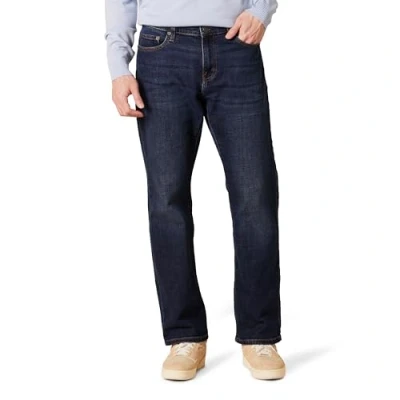 Bild av Amazon Essentials Straight Fit stretch Bootcut jeans, vintage mörkblå, 35W/34L