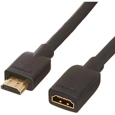 Bild av Amazon Basics PBH 1441 Höghastighets HDMI förlängningskabel, 1,8 m, svart