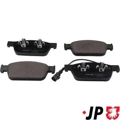 Bild av JP GROUP 1163613010 Jeu de plaquettes frein Essieu avant contact signal d&#039;usure inclus VOLKSWAGEN: Transporter 5, 6