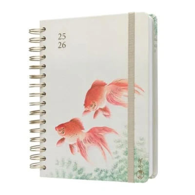 Bild av Kokonote A5 Academic Diary 2025 2026 Page A Day Wabi Sabi Planner With Stickers, Student Essentials For University, Back To School Supplies