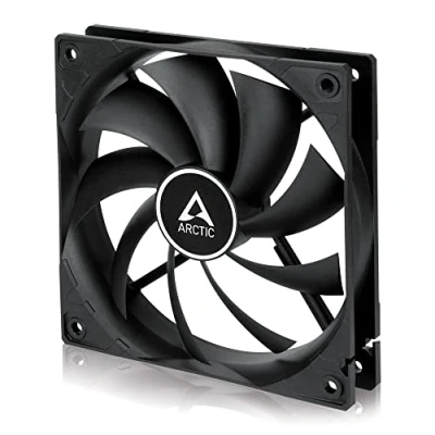 Bild av ARCTIC F12 PC fläkt, 120 mm standardfläkt, tyst fläkt med standardhölje, push eller pull konfiguration möjlig, 1350 varv/min Svart