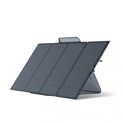 Bild av ECOFLOW Bärbar solpanel på 400 W, vikbar och hållbar, tillsammans med en justerbar stativväska IP68 vattentäthetsindex för dina utomhusäventyr