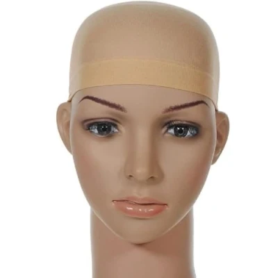 Bild av LUTTMAN® 2 pack peruker peruk mössa nylon nät caps lace undermössa för perukhållare i olika utföranden (nylon beige)