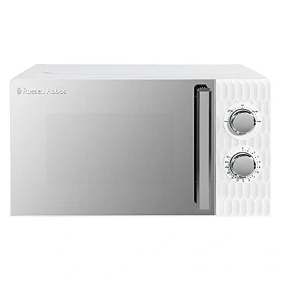Bild av Russell Hobbs RHMM715 EU Honeycomb 17 liter och 700 W manuell solomikrovågor, vit, med 5 effektnivåer, integrerad timer upptiningsfunktion