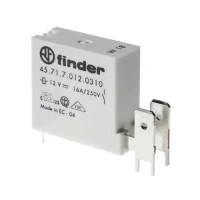 Bild av Finder 45.71.7.012.0310 PCB relä 12 V/DC 16 A 1 x gränslägesbrytare 50 st