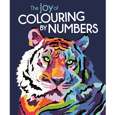 Bild av the Joy of Colouring By Numbers: Complete 25 Stunning Pictures in this Book Following Number Codes to Reveal a Vibrant Palette on Every ... Can be Achieved Applying More Pressu