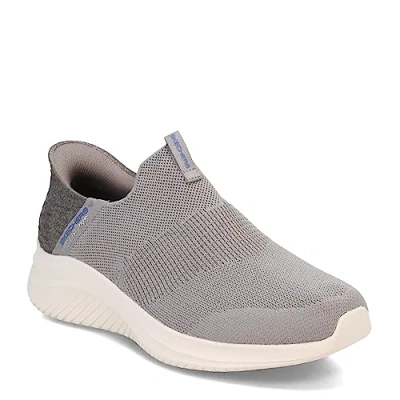 Bild av Skechers Ultra Flex 3.0 Smooth Step Hands Free Slip ins sneakers för män, GRÅ, 39 EU bred