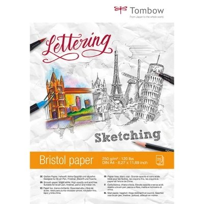 Bild av Tombow PB Mark A4 Bristol papper ritblock