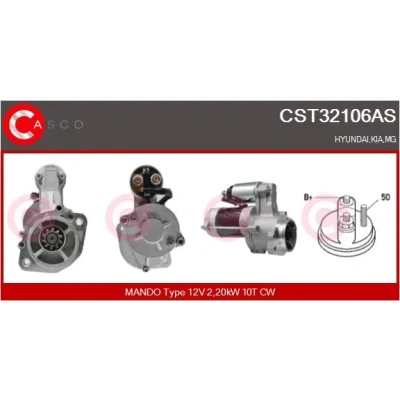 Bild av CASCO CST32106AS Startmotor 12V 2,20kW 10 CPS0066 M8 79mm KIA: SORENTO 1