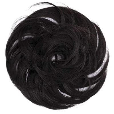 Bild av CAISHA Hårstycke Hårelastiskt Updos Brudfrisyrer Voluminöst Lätt Vågigt Bulle Mörkbrun G2B