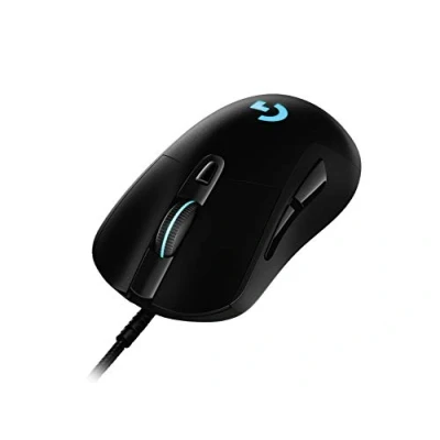 Bild av Logitech G403 HERO trådbunden Gamingmus, 16K sensor, 16.000 DPI, RGB, justerbara vikter, 6 programmerbara knappar, Inbyggt minne, Flätad kabel, Kompatibel med PC/Mac Svart