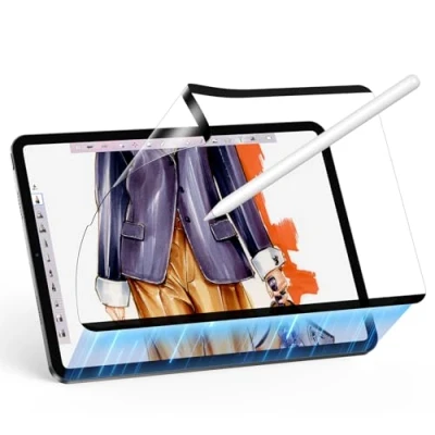 Bild av ESR Paper Feel Magnet skyddsfilm kompatibel med iPad Pro 12.9 (2022/2021/2020/2018), pappersanpassat skrivning/rita, avtagbar och återanvändbar, matt folie