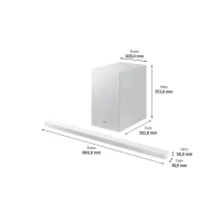 Bild av Samsung HW S701D S series soundbar för hemmabio 3.1 kanals trådlös Bluetooth, Wi Fi vit