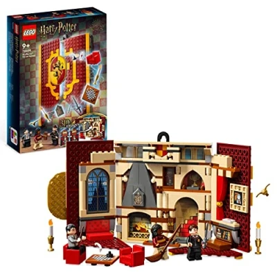 Bild av LEGO 76409 Harry Potter Gryffindor elevhemsbanderoll Magisk Byggsats med Hogwarts tema, Byggleksak Minifigurer och Tillbehör, Rumsdekoration, Presentidé för Flickor Pojkar, från 9 år