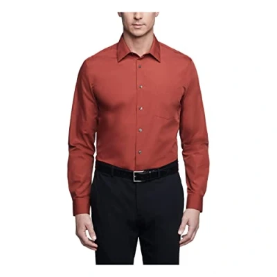 Bild av Van Heusen Poplin Solid Skjorta herr, normal passform, 16&quot; Neck 32&quot; 33&quot; Sleeve