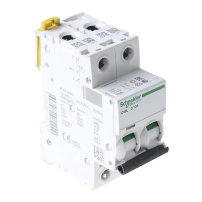 Bild av Schneider Electric Acti9 Automatic fuse iC60L 2P 10A C with single terminal 36 mm