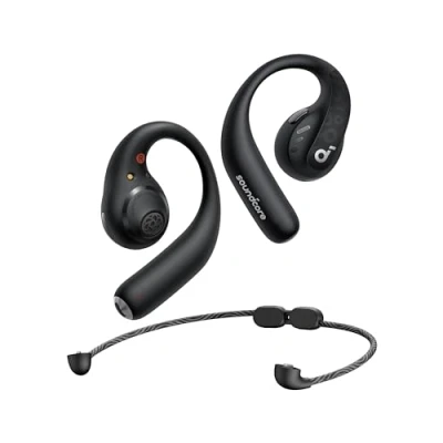Bild av Soundcore by Anker AeroFit Pro öppna hörlurar, ultrakomfort, säker passform, ergonomisk design, rikt ljud med LDAC, Bluetooth 5.3, IPX5 vattentålig