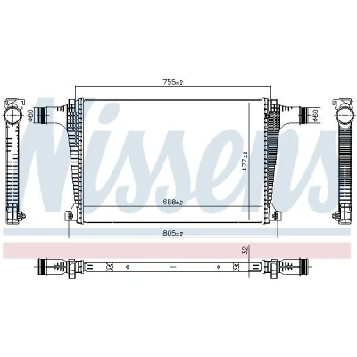 Bild av Laddluftkylare NISSENS 961594