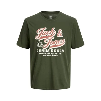 Bild av JACK &amp; JONES Jjelogo Tee Ss Oneck 2 Col Aw25 Noos Pls plus size