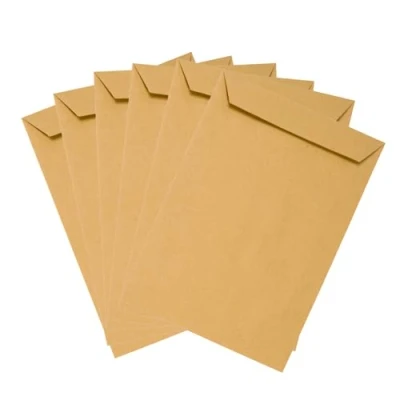 Bild av Emerson 50 x kuvert brun DIN C5 162 229 mm 80 g stort maxibrev självhäftande utan fönster stor brevkuvert a5 envelope fraktpåse papper
