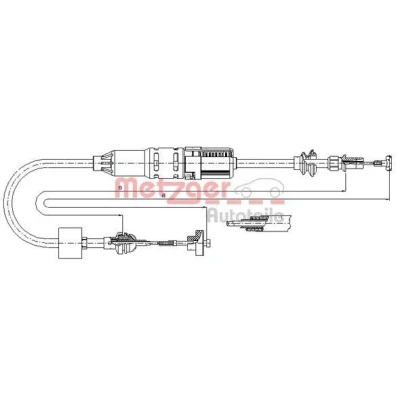 Bild av METZGER 10.3442 Câble d&#039;Embrayage avec réglage automatique COFLE VOLKSWAGEN: Polo III 3/5 portes