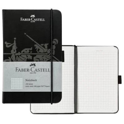 Bild av Faber Castell Notebook FSC Mix fyrkantig förpackning med 1 rutig 90 x 140 mm svart
