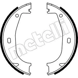 Bild av Bromsbackar, sats, parkeringsbroms METELLI 53 0016