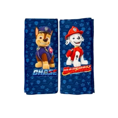 Bild av PAW Patrol set om 2 minibälten kuddar för pojkar med Chase och Marshall barnbälten figurerna Marshall. Perfekt barnsäkerhetsbälten. Särskilt bekväm tvättbar.