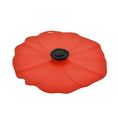 Bild av Charles Viancin Poppy Silikonlock för förvaring av mat 20 cm BPA fri ugn, mikrovågsugn, frys, spis och diskmaskinssäker