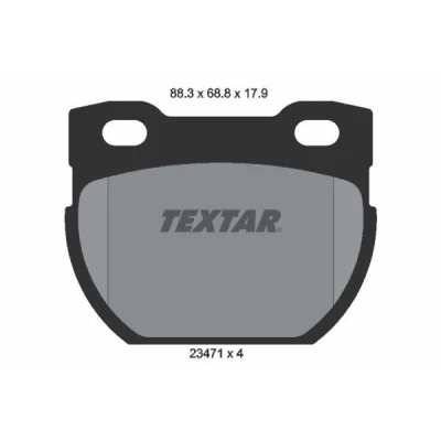 Bild av TEXTAR 2347103 Jeu de plaquettes frein non préparé pour indicateur d&#039;usure LAND ROVER: Defender SUV, SUV Cabriolet