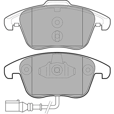 Bild av DELPHI LP211 Jeu de plaquettes frein non préparé pour indicateur d&#039;usure avec tôle anti bruit sans accessoires LAND ROVER: Discovery 1
