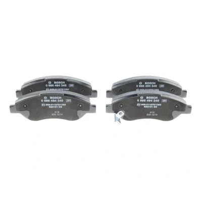 Bild av BOSCH 0 986 494 345 Jeu de plaquettes frein Low Metallic avec indicateur d&#039;usure tôle anti bruit OPEL: Corsa D 3/5 portes