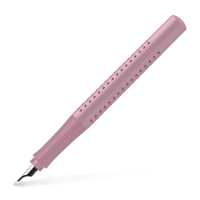 Bild av Faber Castell 140826 modernt reservoarpenna Grip 2010 med ergonomisk design och högkvalitativ konstruktion, fyllmedel bred fjäder F, påfyllningsbar inkl. bläckpatron rosa skuggor, 1 styck