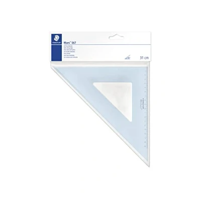 Bild av Staedtler 567 31 45 Mars Plexiglas Zeichendreieck cm, 45/45, blau transparent