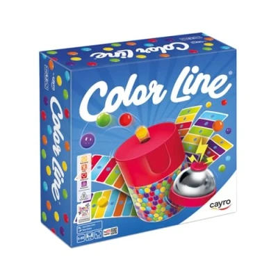 Bild av Cayro Color Line spel av åtgärd och hastighet brädspel utveckling manuella färdigheter rumslig syn (332), flerfärgad, en storlek
